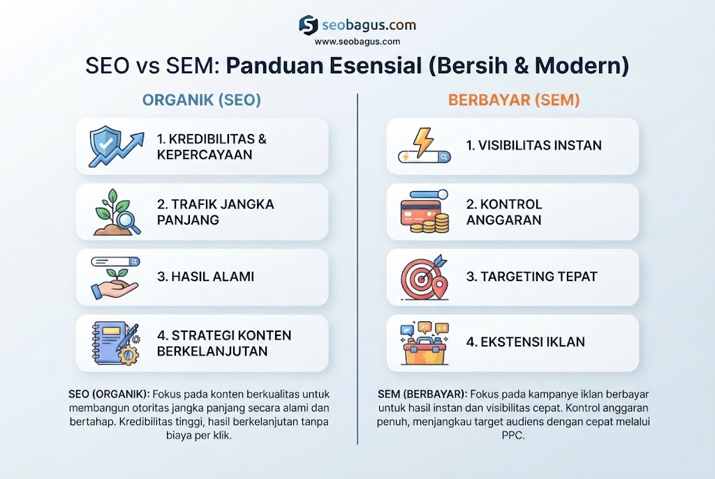 Perbedaan SEO dan SEM: Panduan Ampuh untuk Bisnis